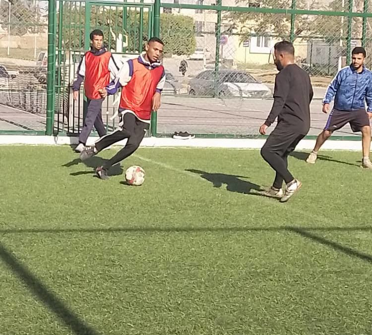 مباراة تحضيرية بين منتخب كلية العلوم الطبية الحيوية وكلية الصحة العامة